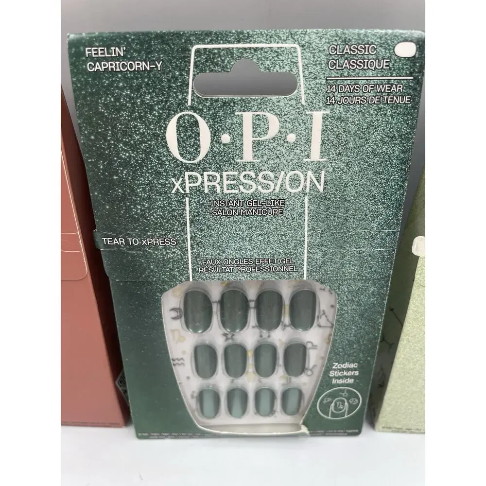 OPI xPRESS/ON Instant Gel-Like Salon Manicure Press-on Nails Set Of 3